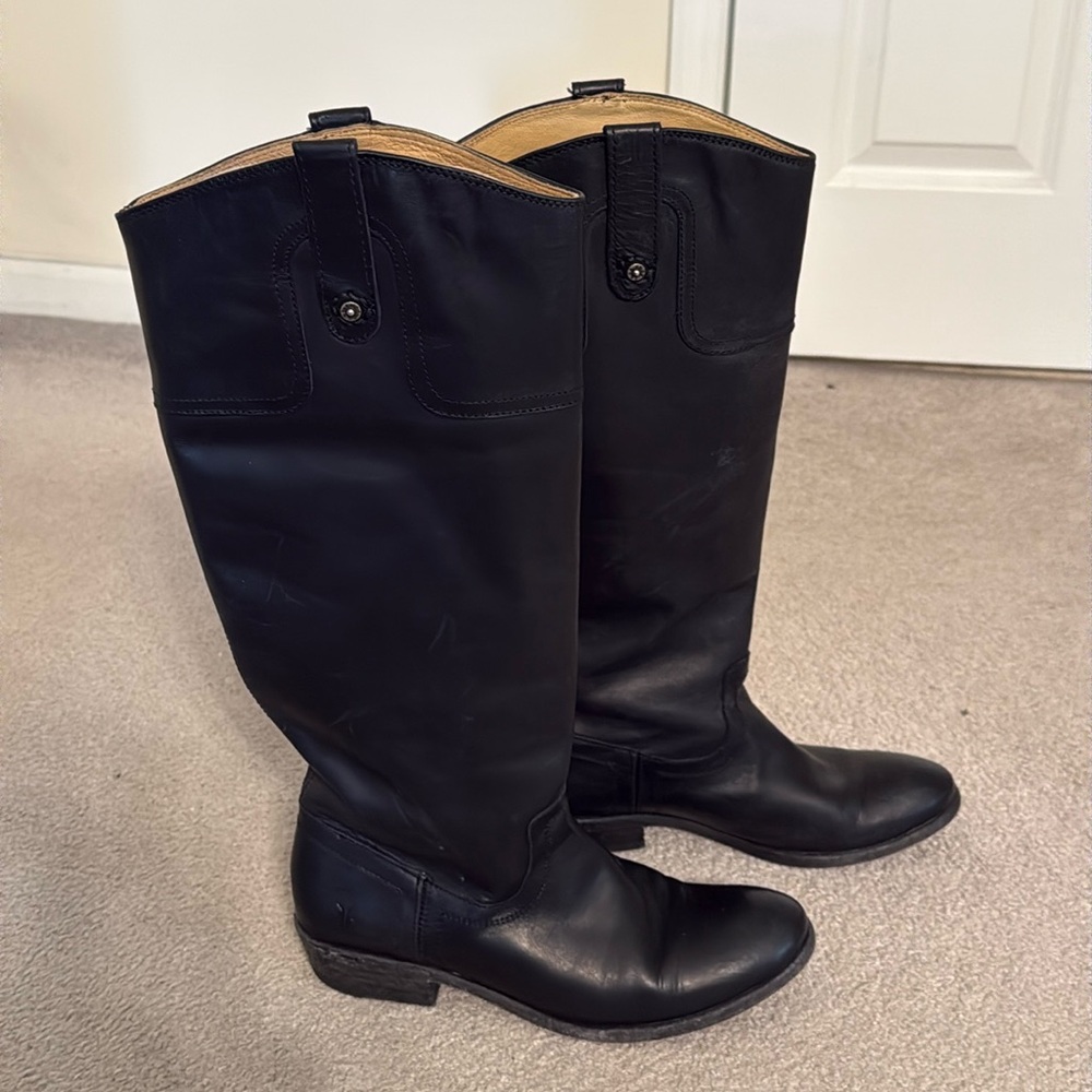 Frye Carson leather Riding knee boots size 8